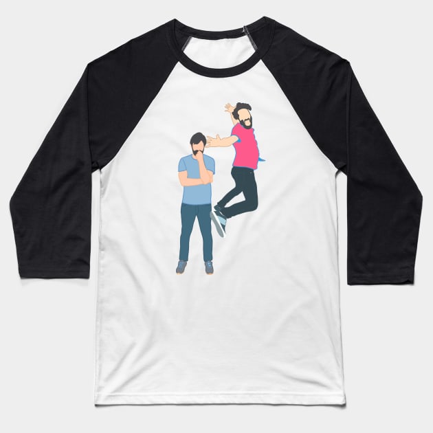 Duplass brothers Baseball T-Shirt by Raquel’s Room